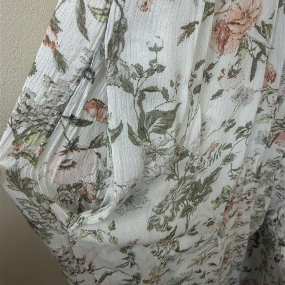 FRYE Floral Button Midi Dress w/ Pockets - Size XL - Picture 5 of 8